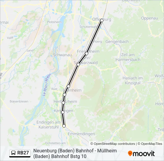 RB27 Bus Line Map