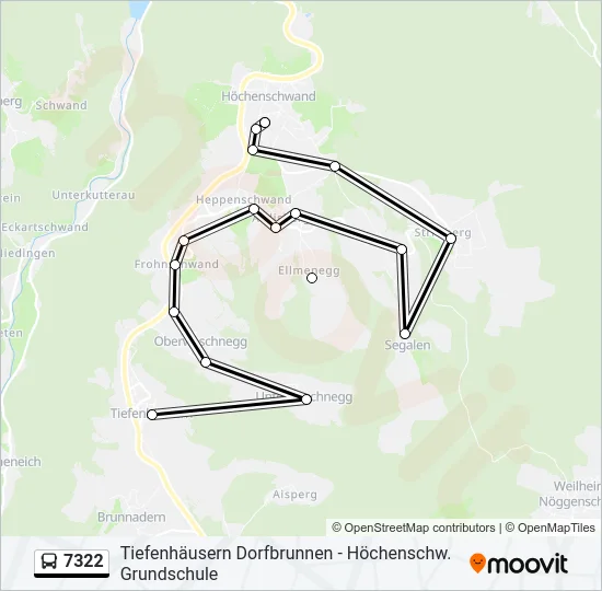 7322 Bus Line Map