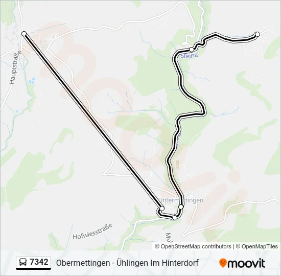 7342 Bus Line Map