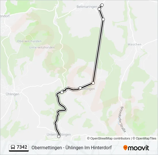 7342 Bus Line Map