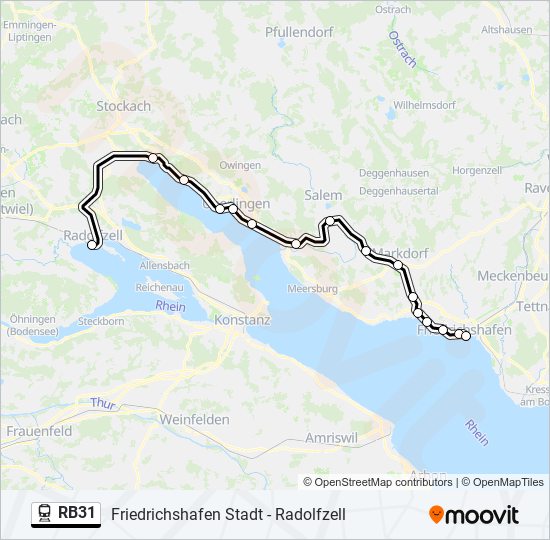 RB31 train Line Map