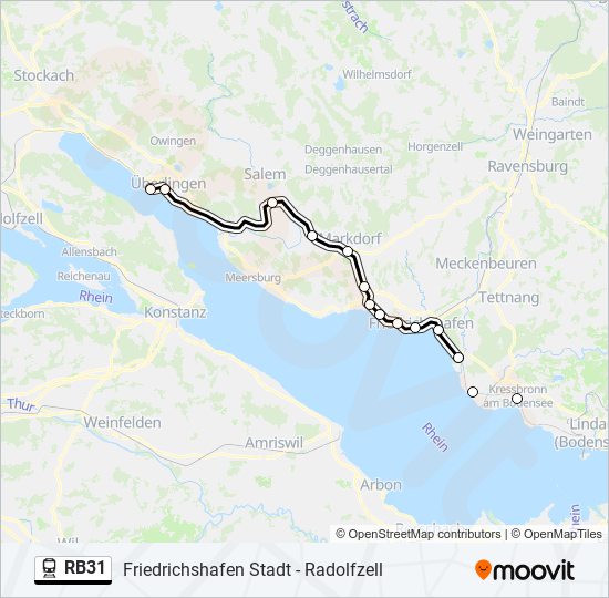 RB31 train Line Map