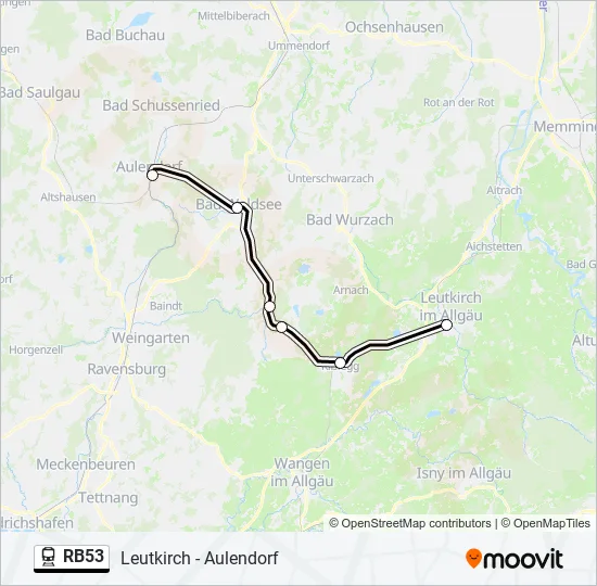 RB53 Train Line Map
