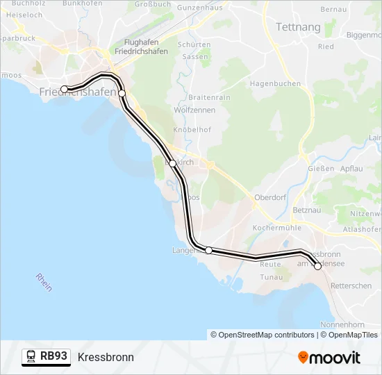 RB93 Train Line Map