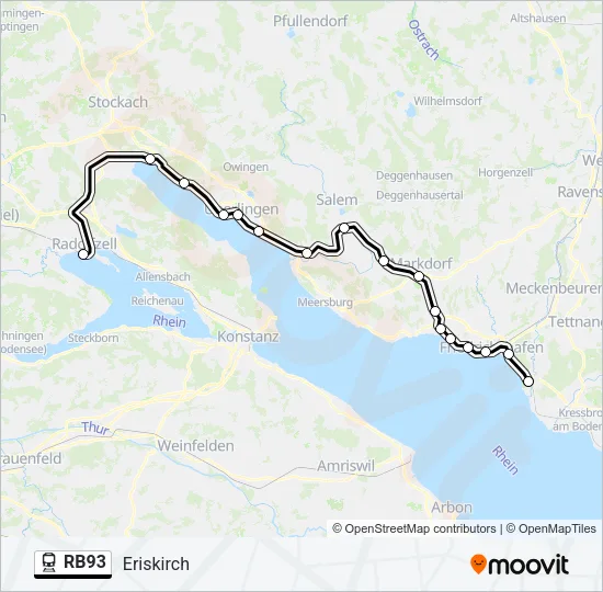 RB93 Train Line Map