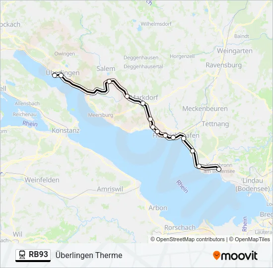 RB93 Train Line Map