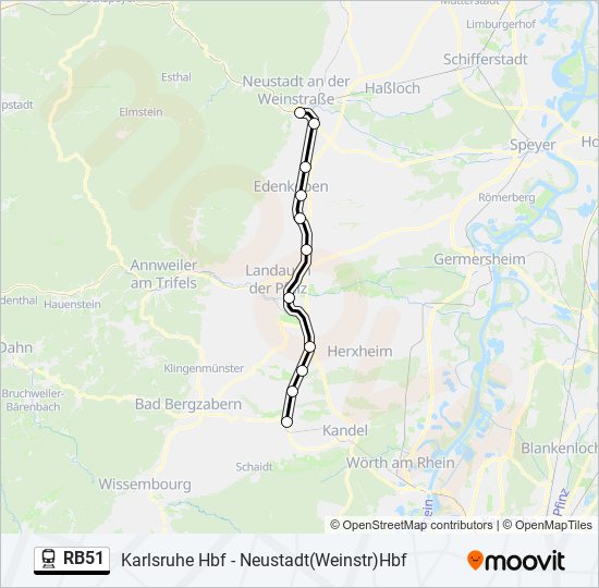 RB51  Line Map