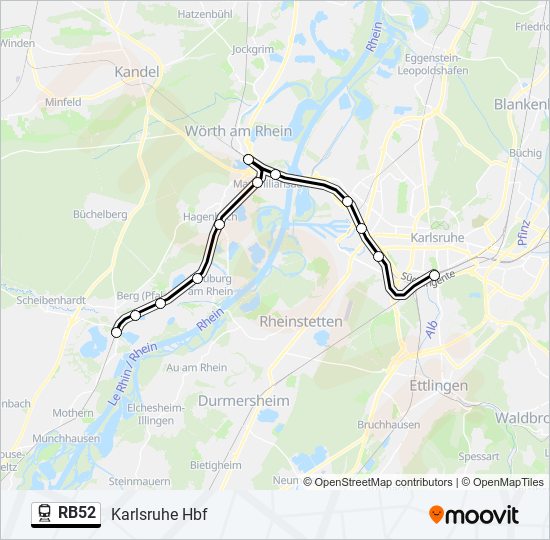 RB52  Line Map