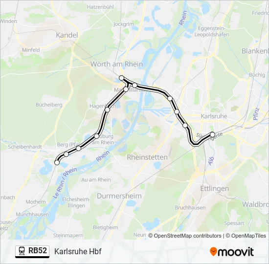 RB52  Line Map