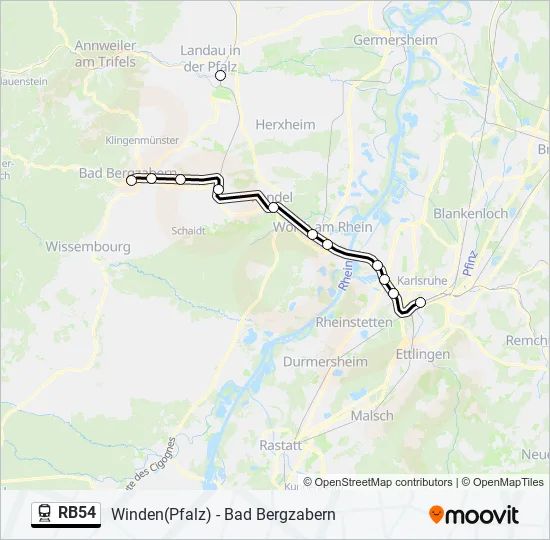 RB54  Line Map