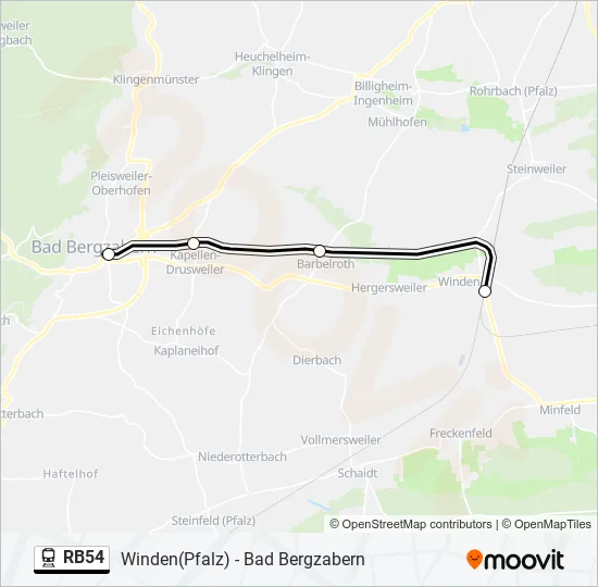 RB54  Line Map