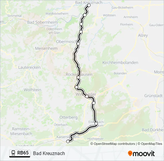 RB65  Line Map