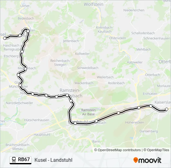 RB67  Line Map