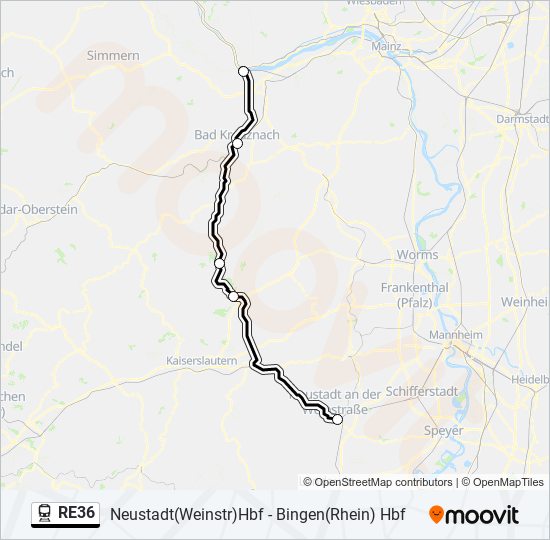 RE36  Line Map