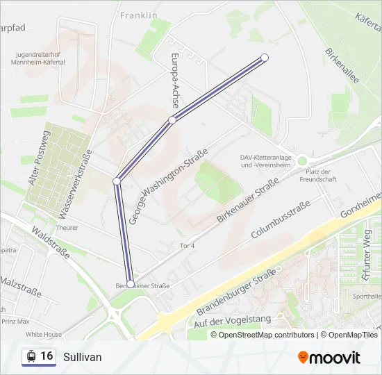 16 Light Rail Line Map