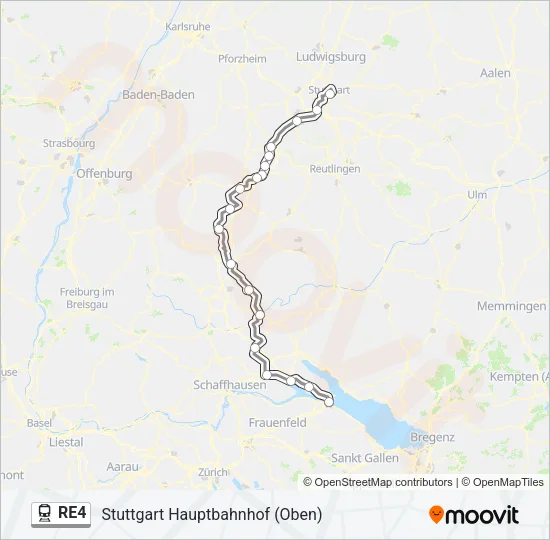 RE4 Train Line Map