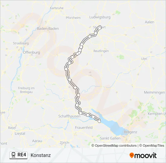RE4 Train Line Map