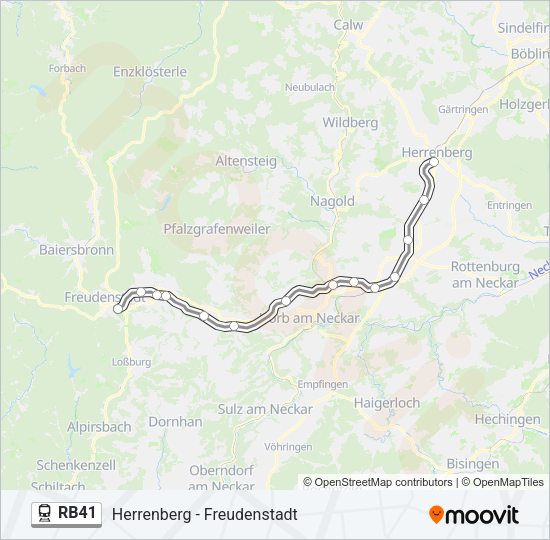 RB41 Train Line Map