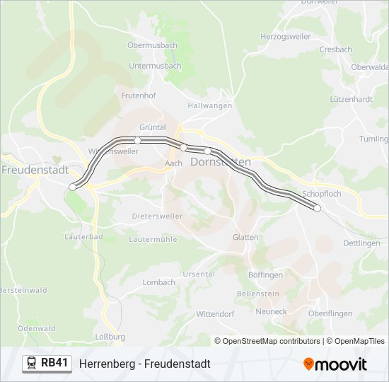 RB41 Train Line Map