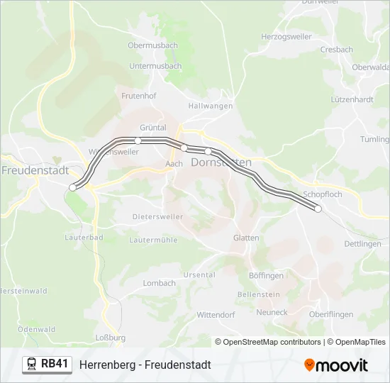 RB41 Train Line Map