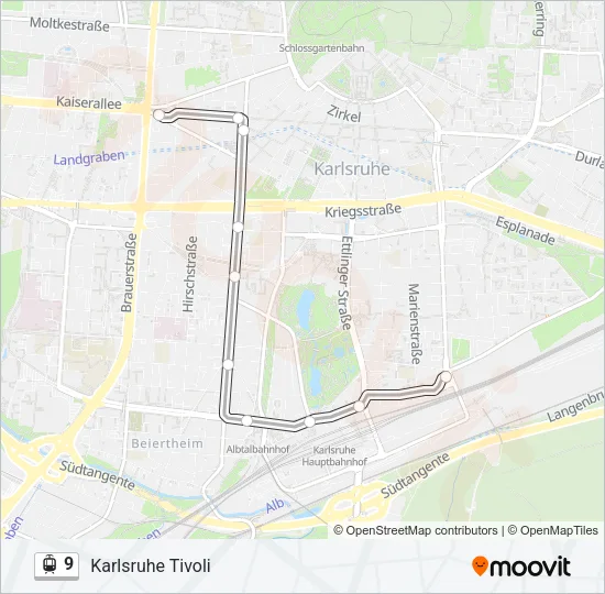 9 Light Rail Line Map