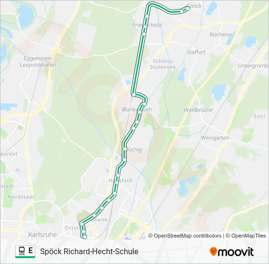 E Train Line Map
