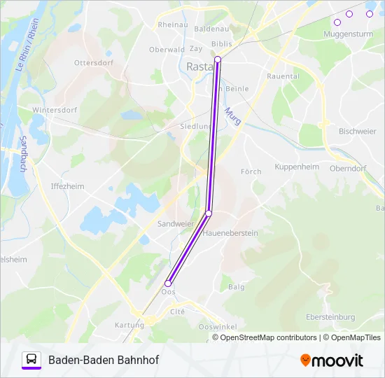 SEV S7/S71 Bus Line Map