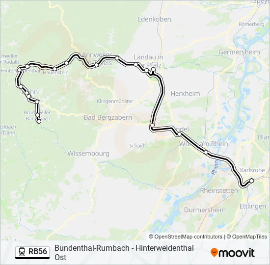 RB56  Line Map