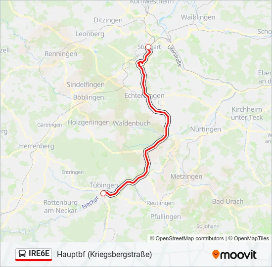 IRE6E Bus Line Map