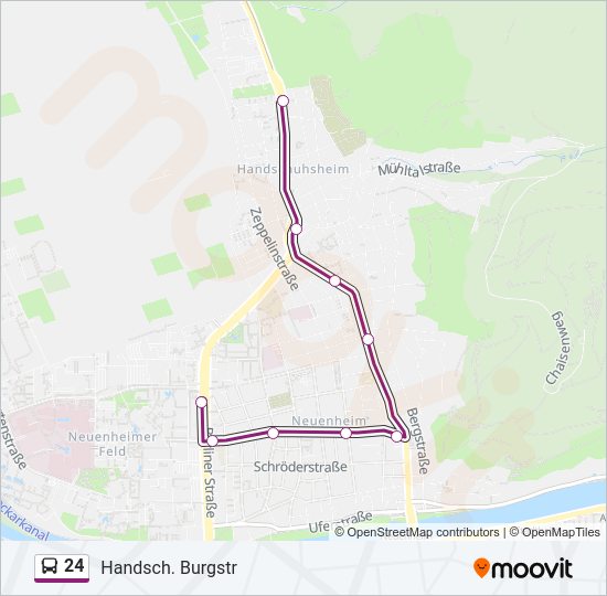 Автобус 24: карта маршрута