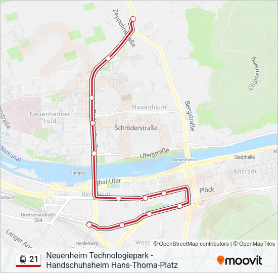 21 Light Rail Line Map