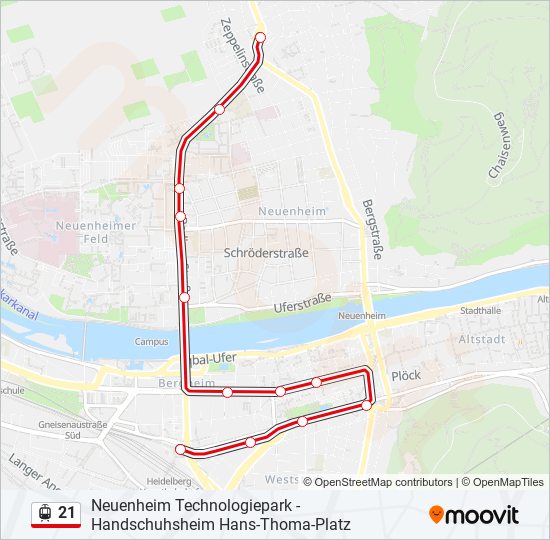 21 light rail Line Map