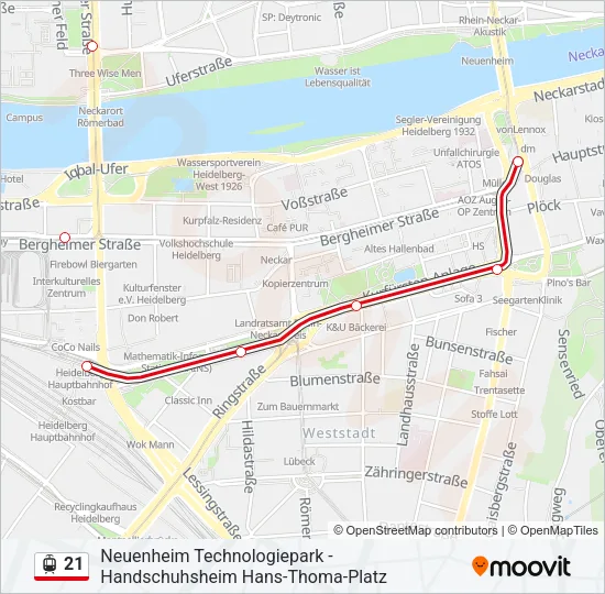 21 Light Rail Line Map