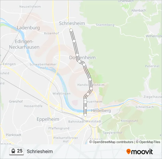 25 Light Rail Line Map