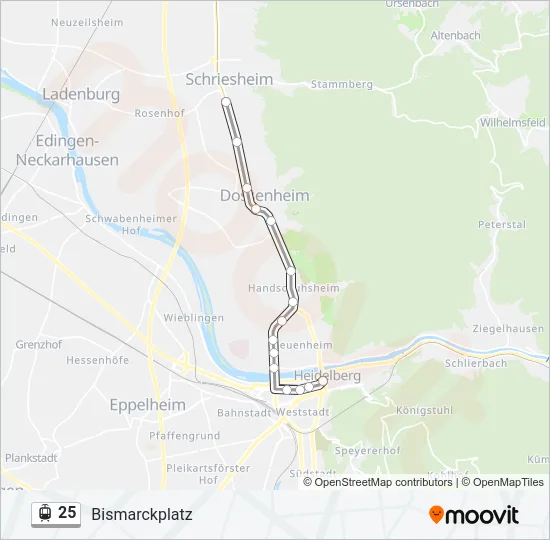 25 Light Rail Line Map