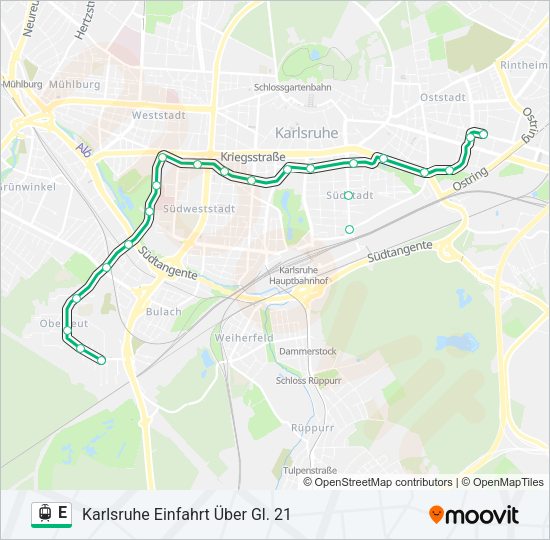 E Light Rail Line Map