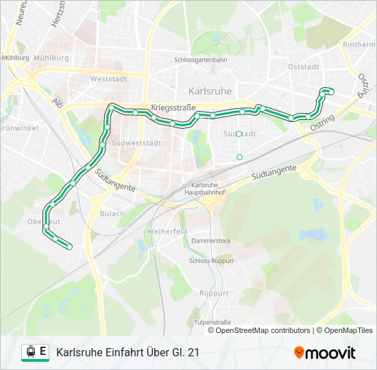 E Light Rail Line Map