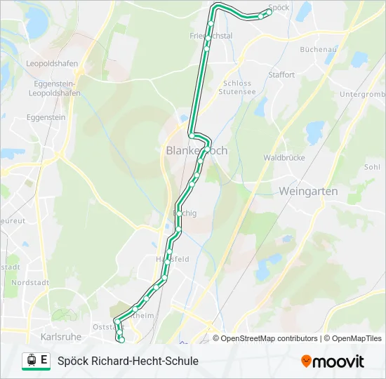E Light Rail Line Map