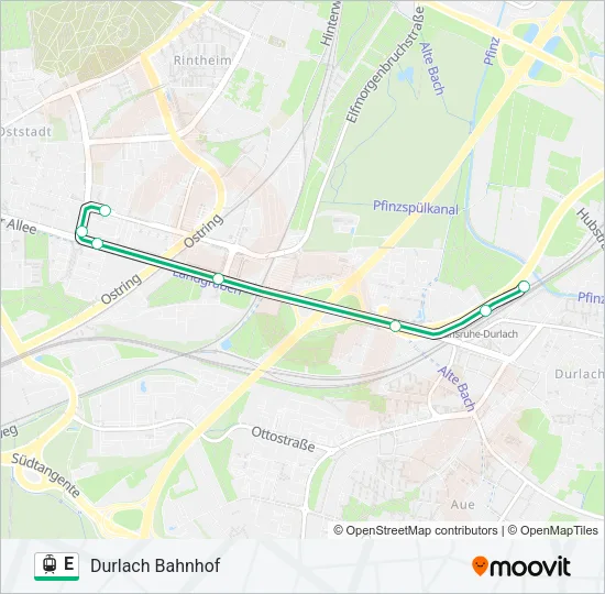 E Light Rail Line Map