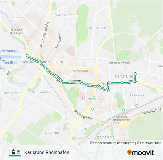 E Light Rail Line Map