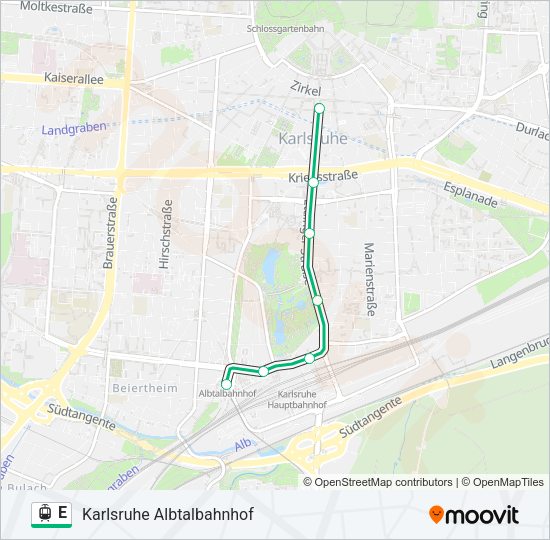 E Light Rail Line Map