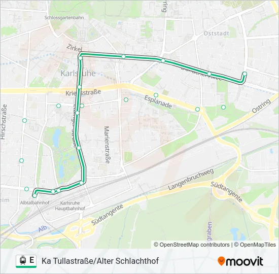 E Light Rail Line Map