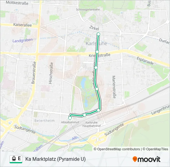 E Light Rail Line Map