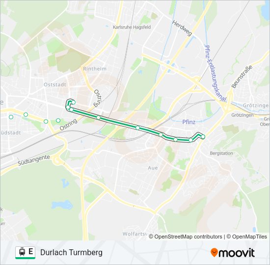 E Light Rail Line Map