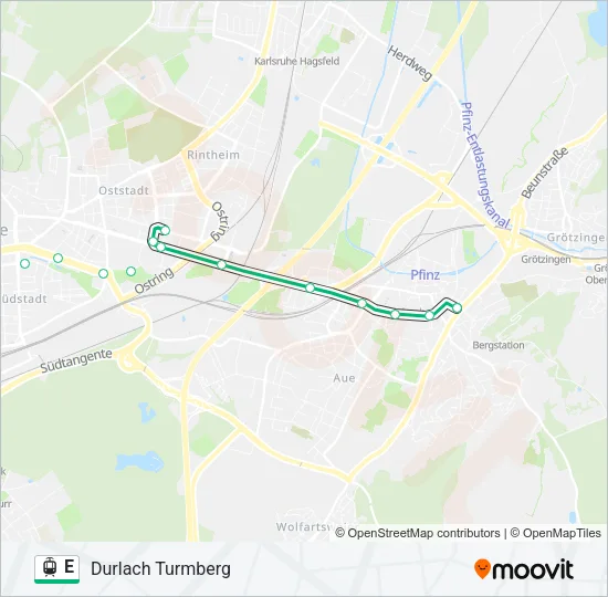 E Light Rail Line Map