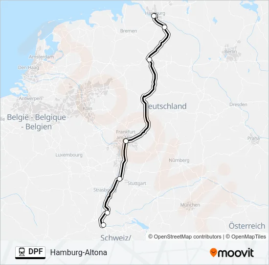 DPF Train Line Map