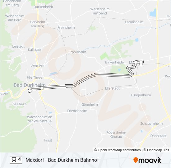 4 Bus Line Map