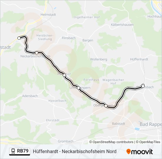 RB79 Train Line Map
