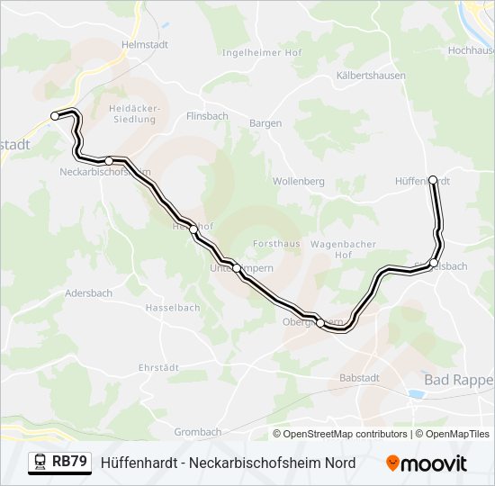 RB79 Train Line Map