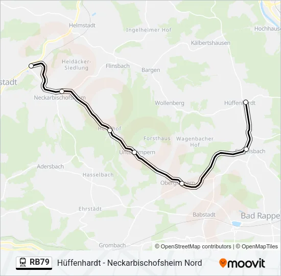 RB79 Train Line Map